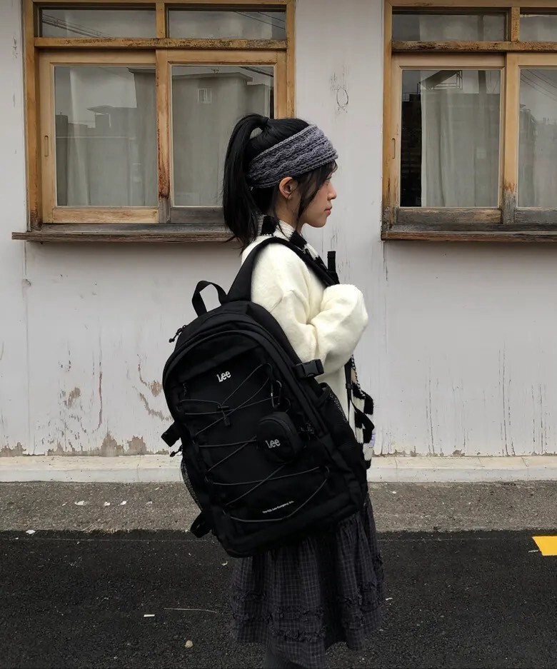 韓國限定🇰🇷 LEE AIR-LEE BACKPACK 33L 多夾層 後背包 上學包 包包 電腦包 黑色 LE2601BG22BK / 現貨