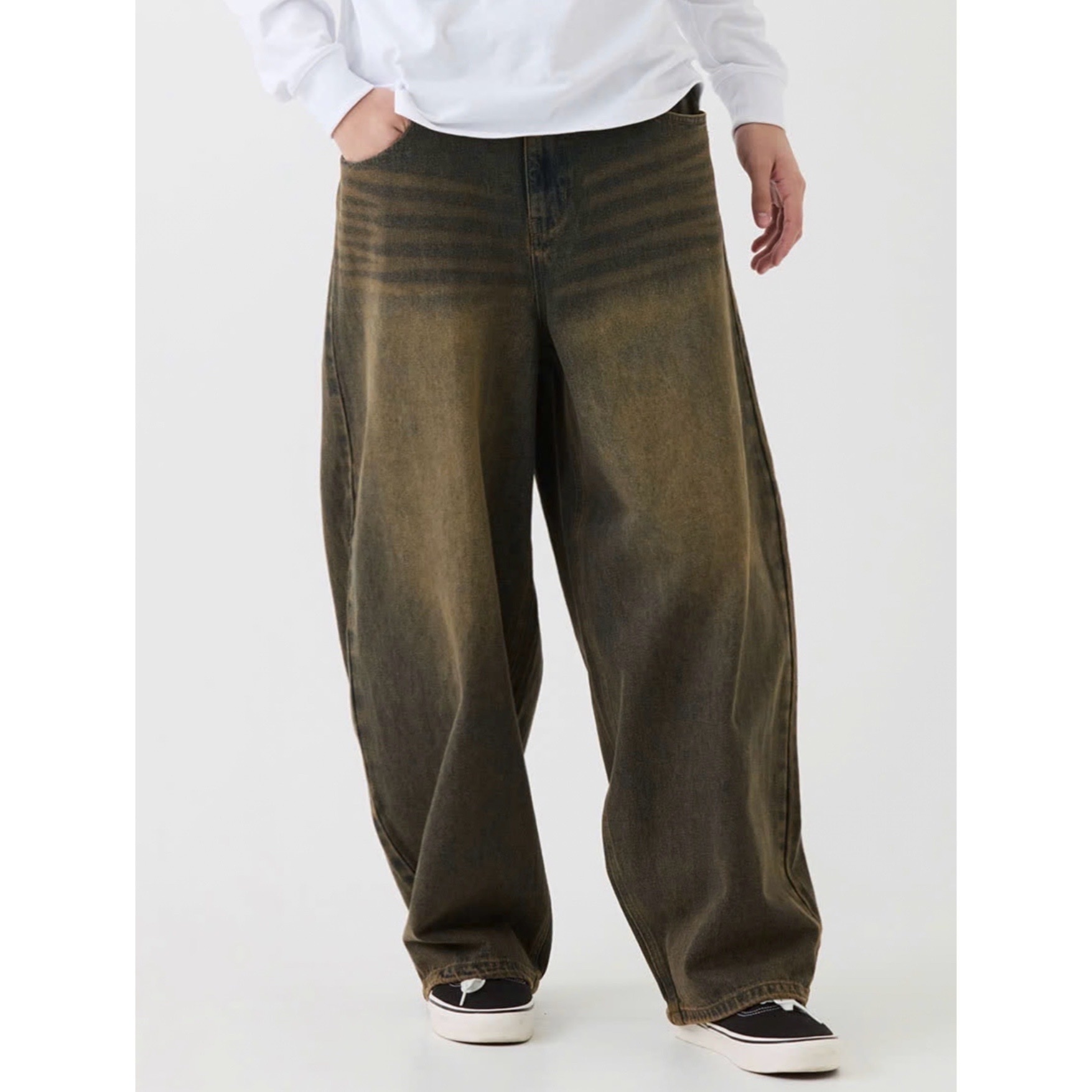 Philip Lumbang Vintage Denim Wide Pants