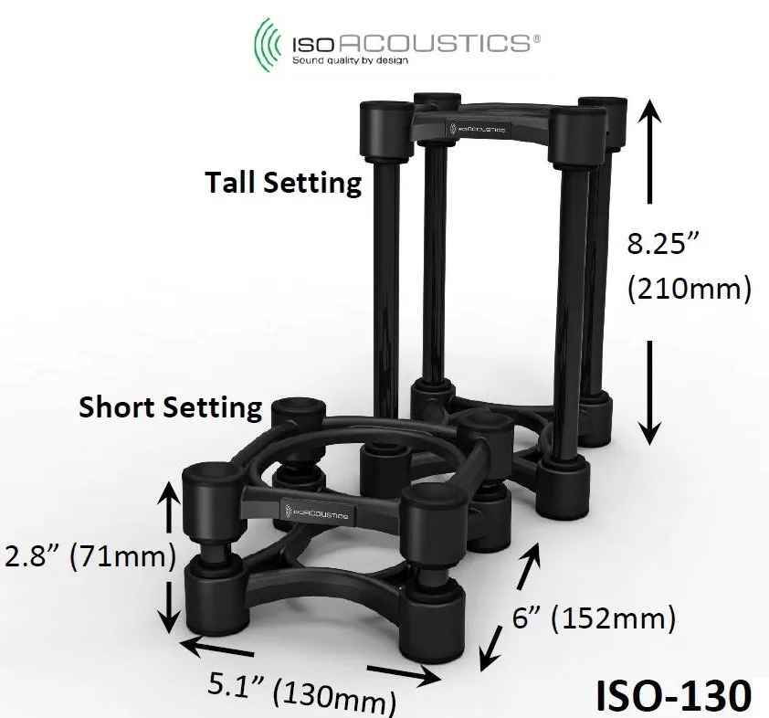 IsoAcoustics ISO-130 小型監聽喇叭架