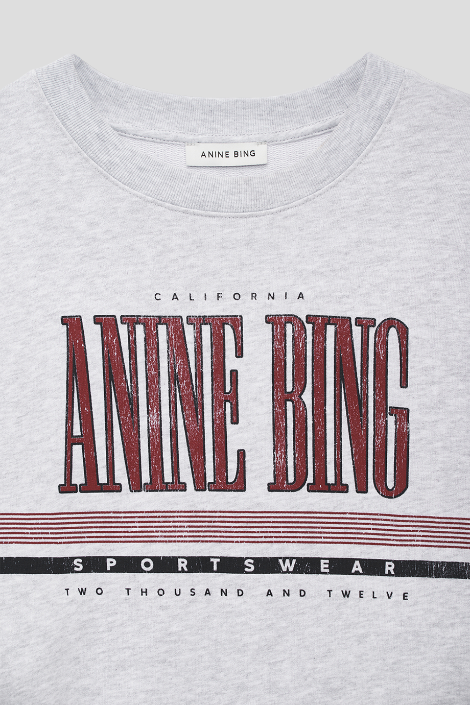 Anine Bing｜SPORTY 短版大學T