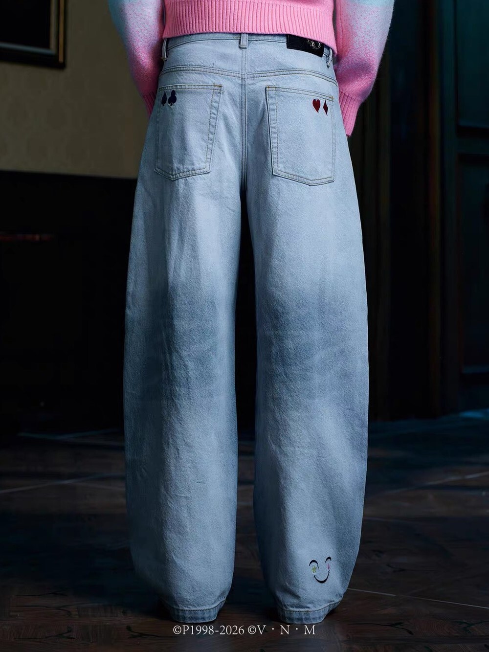 MEDM X Hunter × Hunter Collaboration Series Hisoka Chunky Knit Icon Jeans