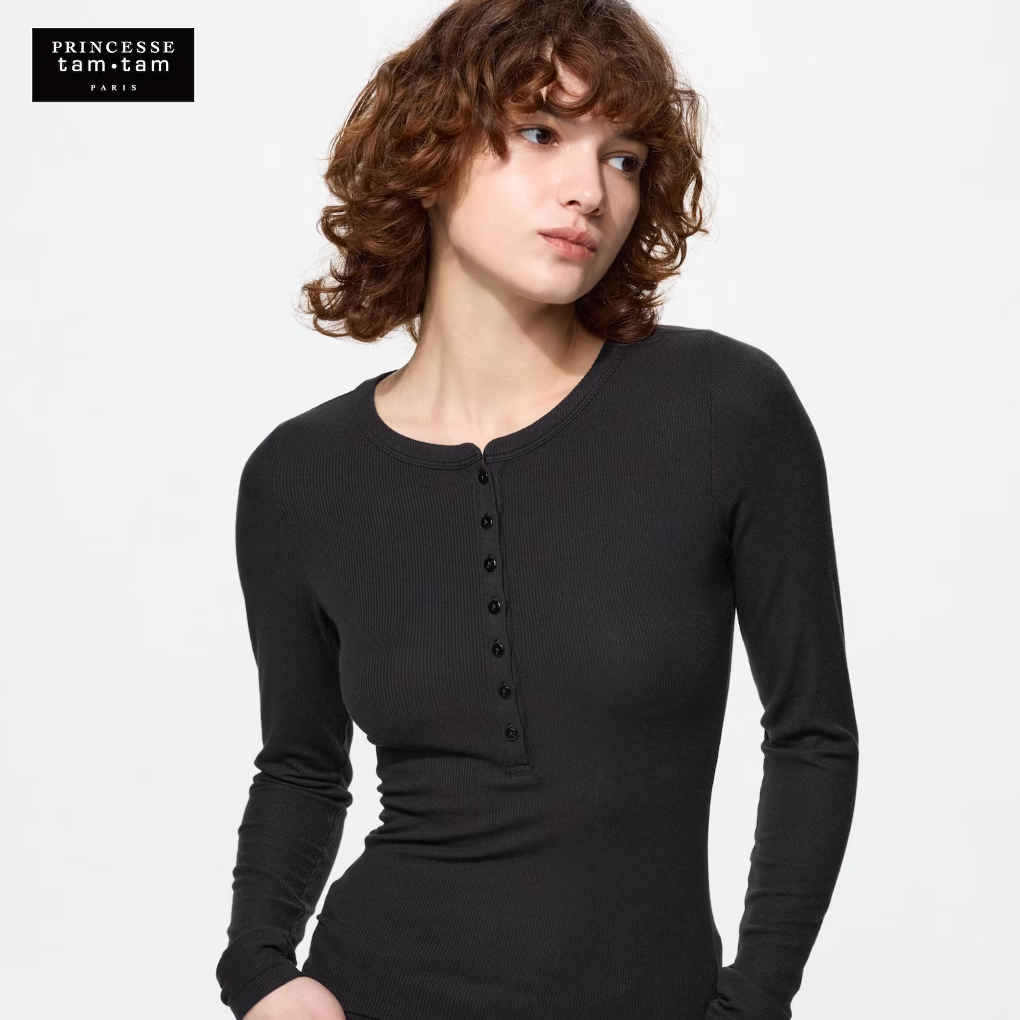 Uniqlo tam·tam 亨利領喀什米爾極暖發熱衣
