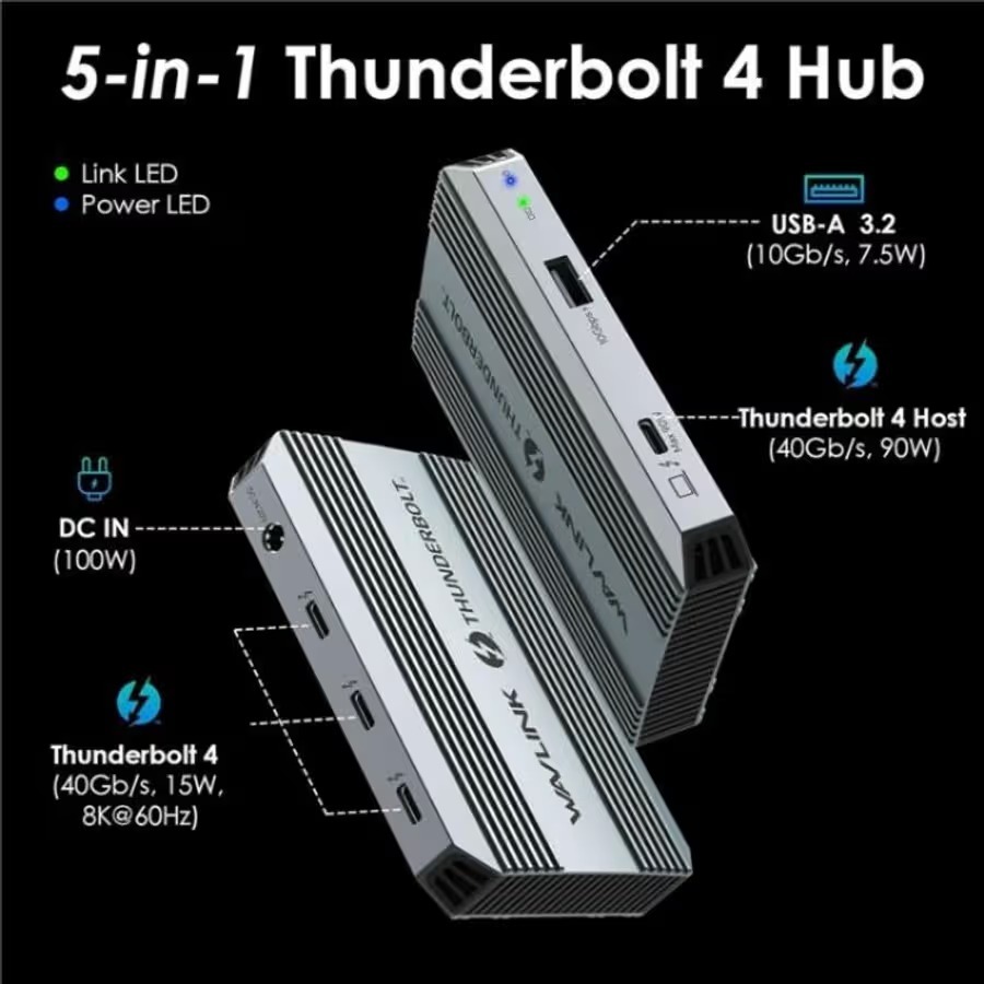 Wavlink WL-UTD49T 5-in-1 Thunderbolt 4 Hub