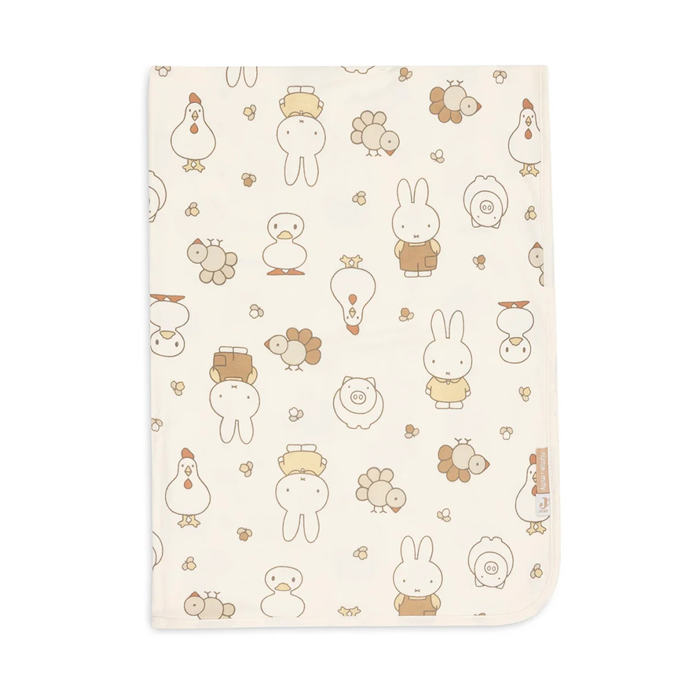 (預購10/15)荷蘭Jollein 寶寶毛毯-Miffy Family Farm