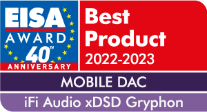xDSD Gryphon exact official EISA 2022–2023 award badge