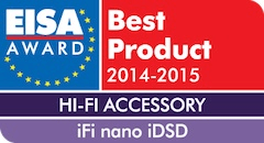 nano iDSD exact official EISA 2014–2015 award badge