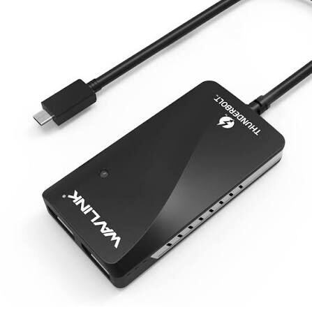 Wavlink WL-UTA01D 雷電 3 雙 DisplayPort 4K 影像轉接器