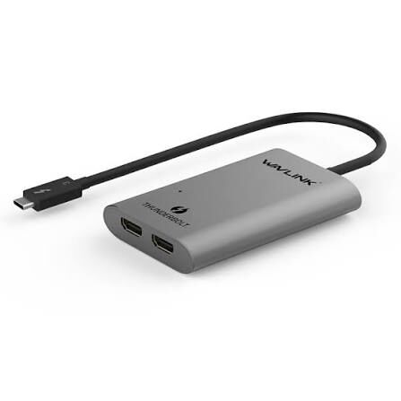 Wavlink WL-UTA02H 雷電 3 雙 HDMI 4K 影像轉接器