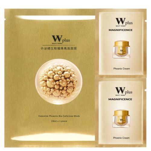 滿2980 送W Plus 外泌體生物纖維鳳凰面膜乙片+外泌體鳳凰霜迷你包2g ×2
