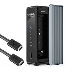 Wavlink WL-RapidFire-U4D USB4 雙 M.2 NVMe SSD 高速硬碟盒