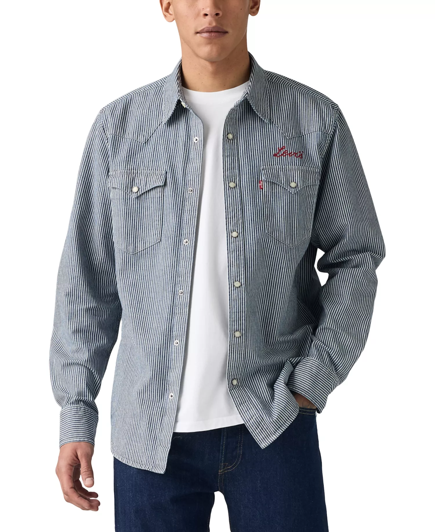 【預購】Levi's N100828 Classic Western 男裝條紋襯衫