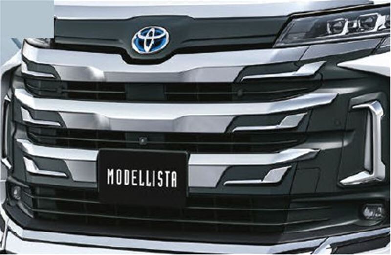 Toyota Noah 90 系 Modellista 的前水箱護罩飾雅電鍍組件
