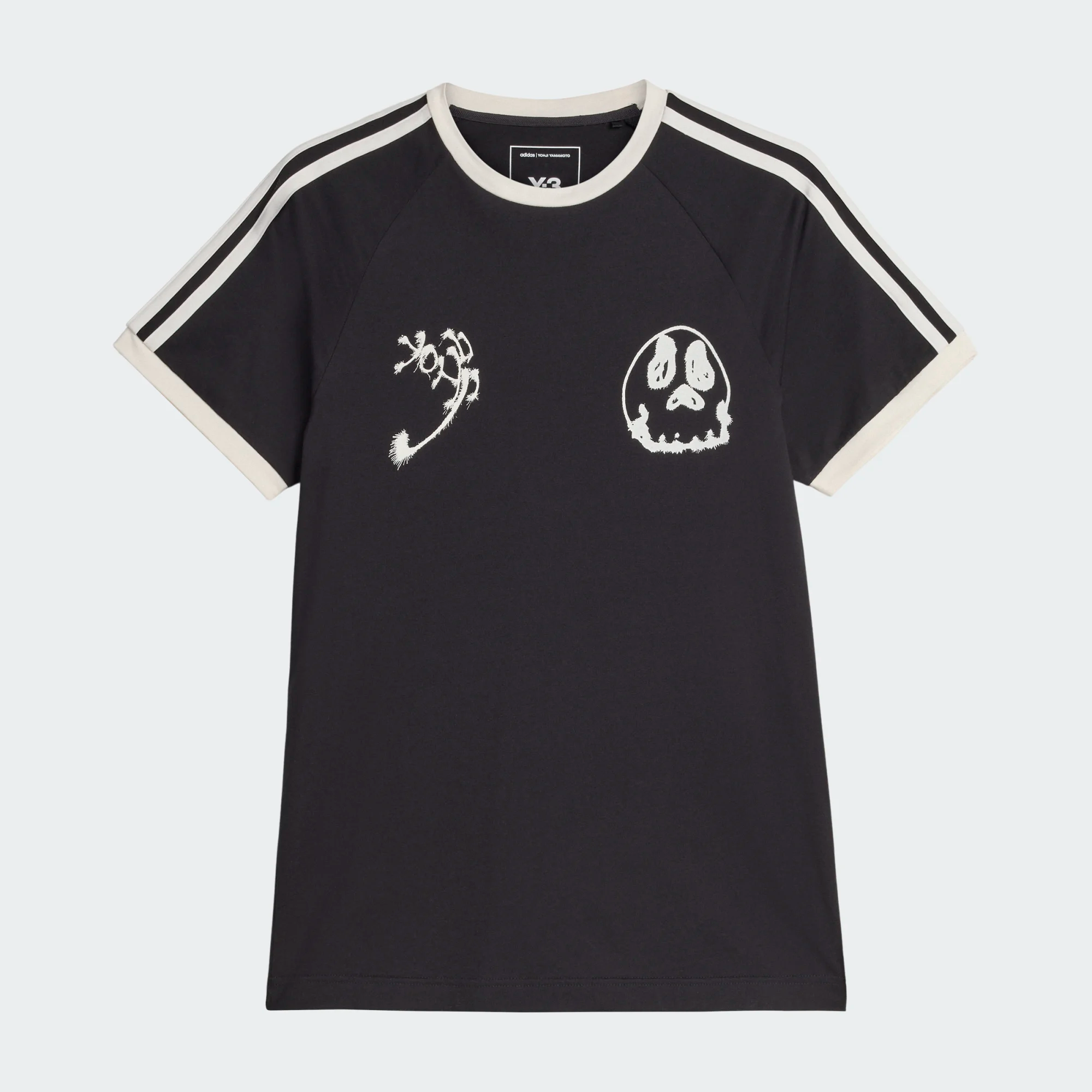 【 Y-3 GFX CALI SS TEE 聯名撞色短TEE - 黑 】