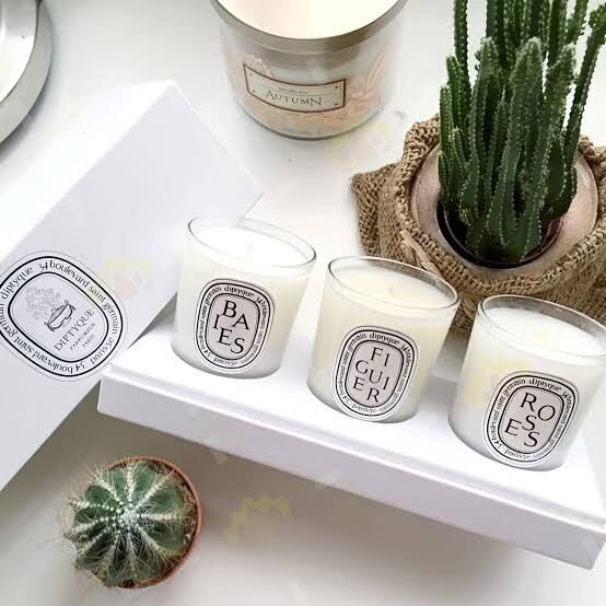 Diptyque 迷你香氛蠟燭禮盒 漿果、玫瑰、無花果 70g×3｜聖誕交換禮物推薦
