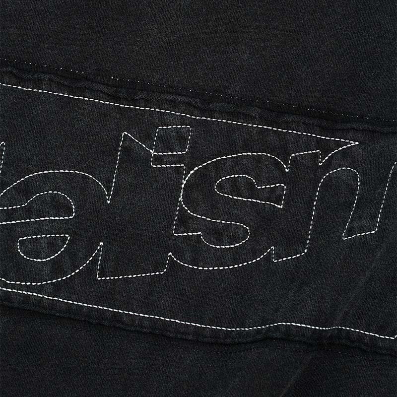 idealism Patch L-Tee 貼布電繡 水洗 長袖上衣 黑色 ID-60 [台灣現貨]