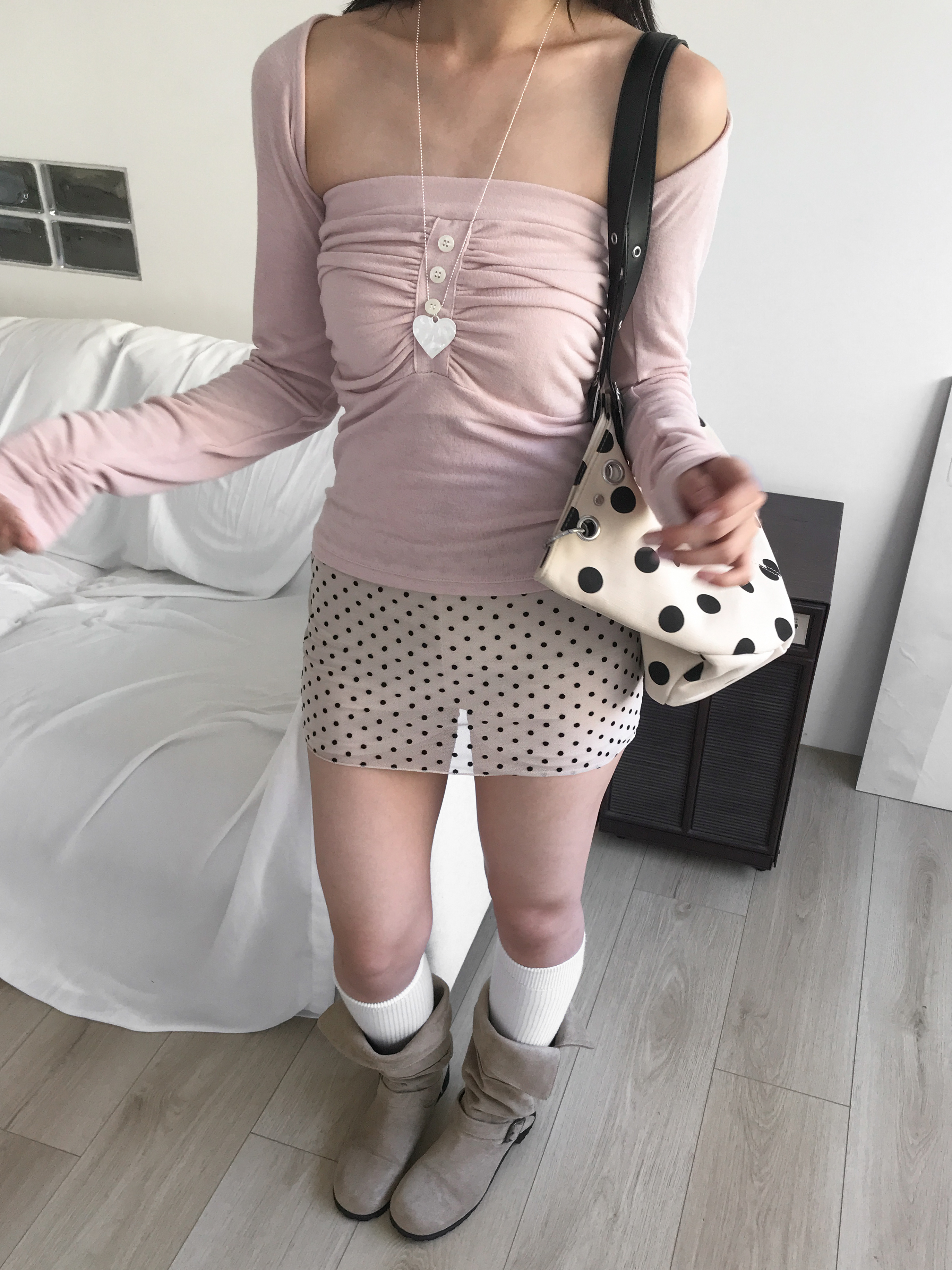 bubble mini skirt #短裙