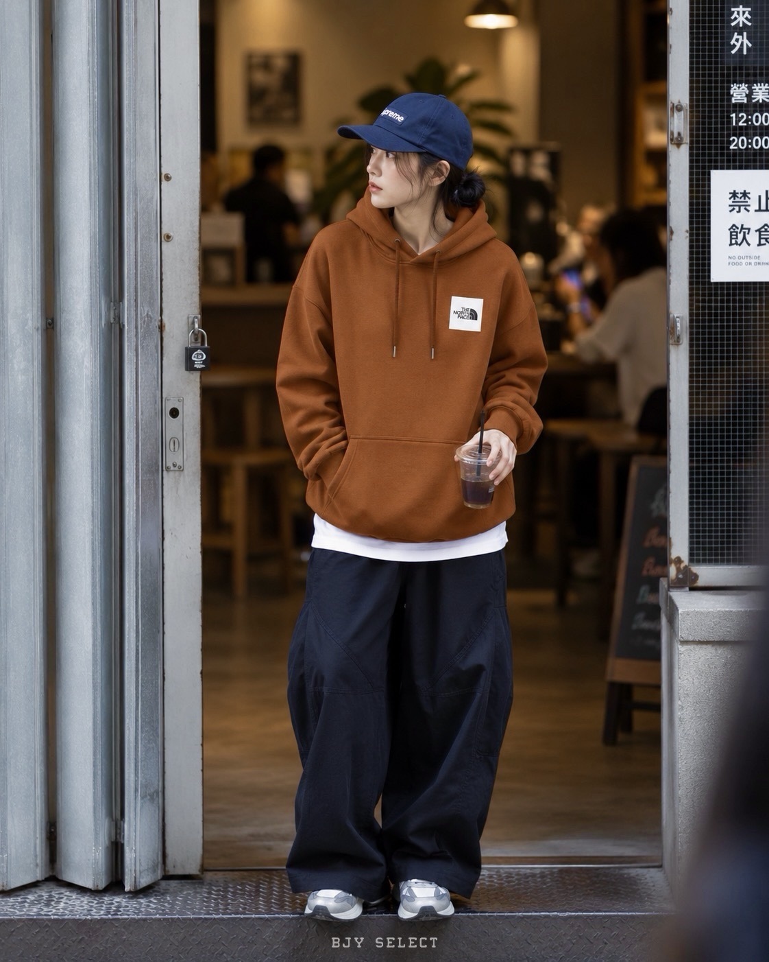 #預購 The North Face PHOTO PRINT HOODIE 帽踢 NF0A8F0QBOE 橘色