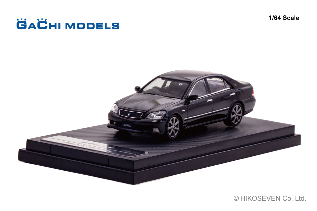 預訂:1/64 GACHI MODELS Toyota CROWN Athlete 2005 Black (GM64003BK)