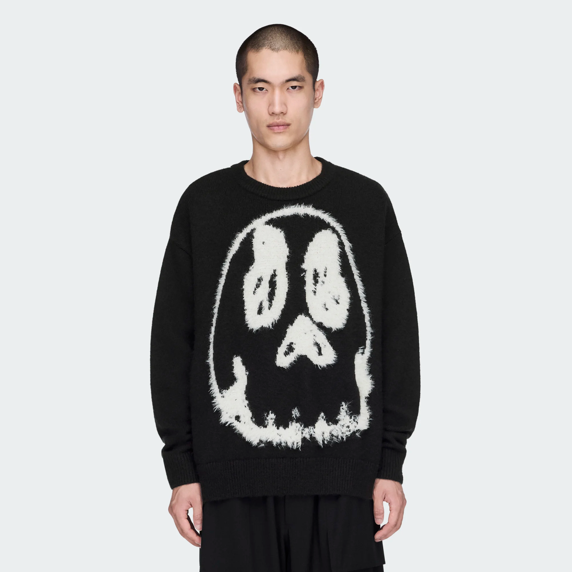 【 Y-3 GFX KNIT SWEAT 聯名毛衣 - 黑 】