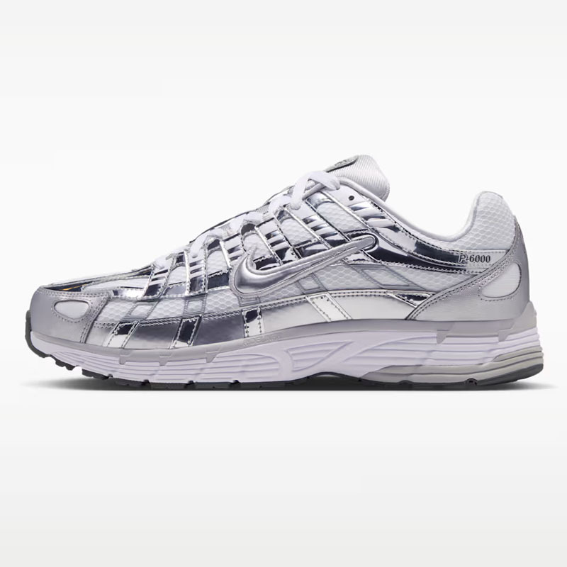 男女鞋 Nike P-6000 'White Metallic Silver' 白銀 液態銀 老爹鞋 低筒休閒鞋【CN0149-100】