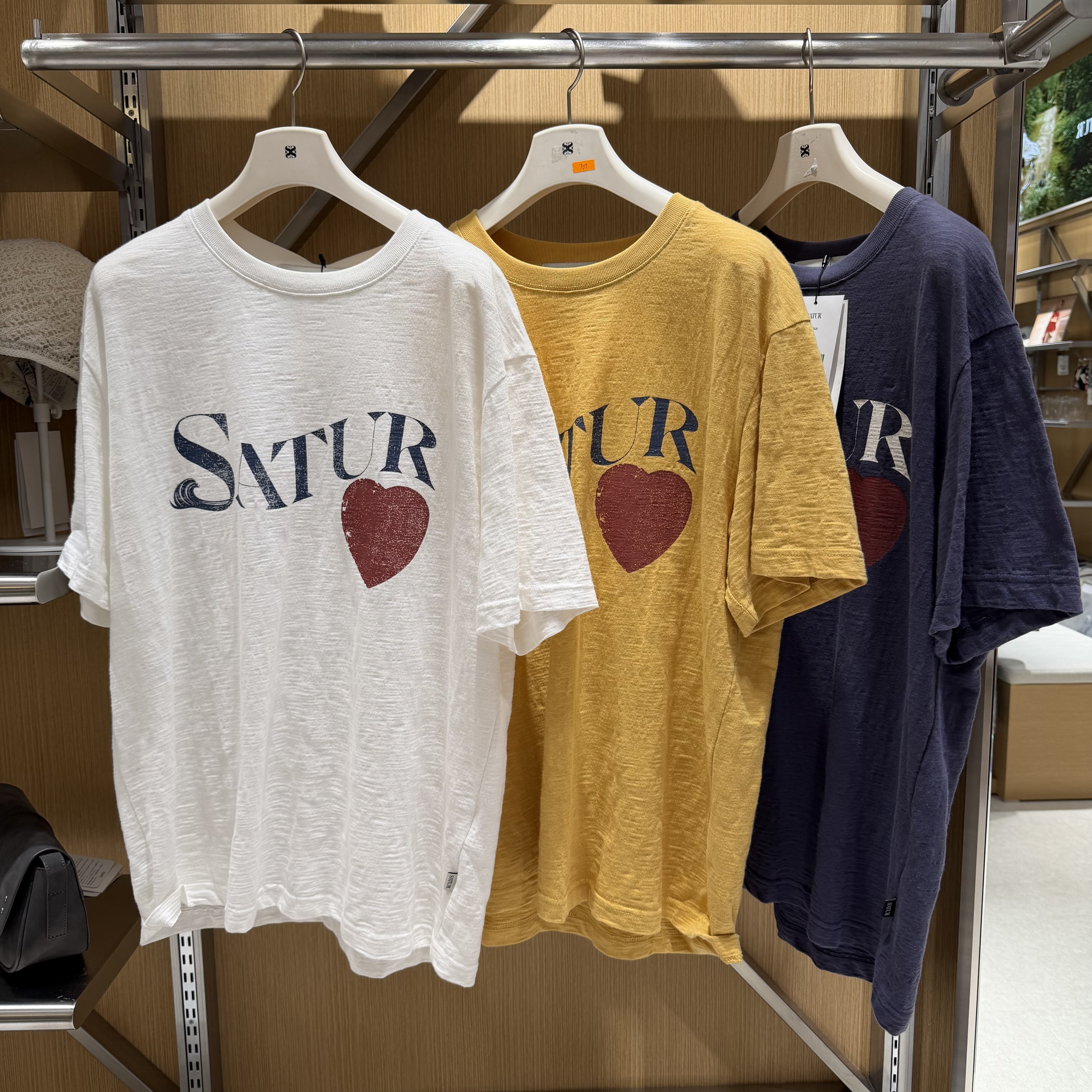 【27】SATUR Wave Logo RL Slub Tee (SA262MTS08) - 3色選擇