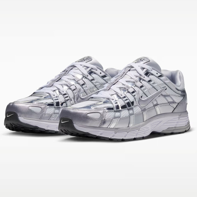 男女鞋 Nike P-6000 'White Metallic Silver' 白銀 液態銀 老爹鞋 低筒休閒鞋【CN0149-100】