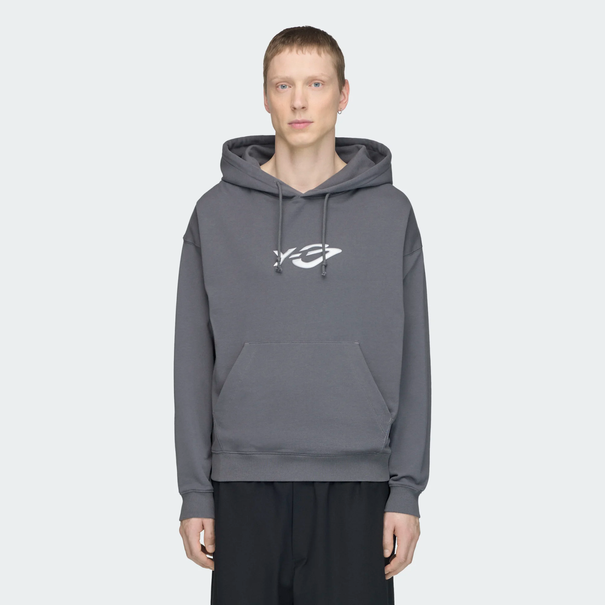 【 Y-3 LIQUID LG FT HD 流體帽TEE - 灰 】