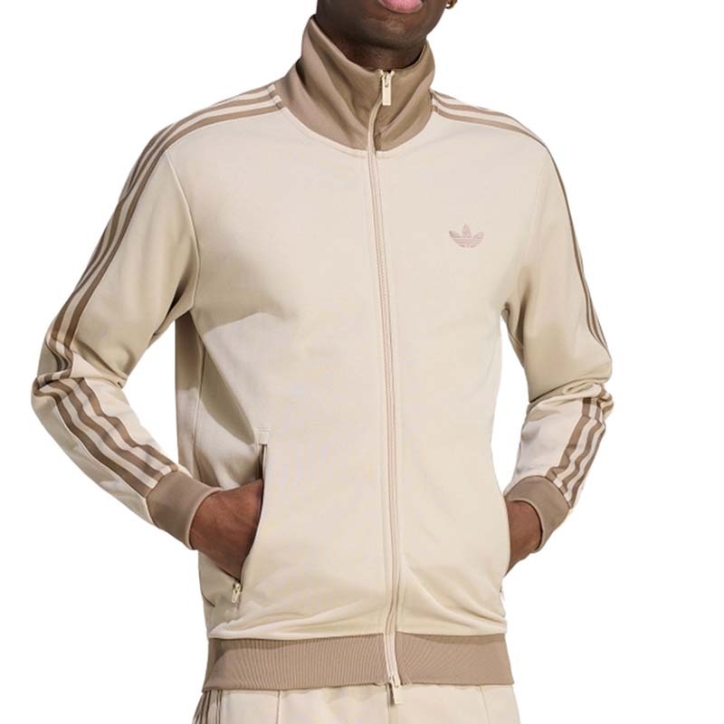 ADIDAS BECKENBAUER 休閒 拉鍊 運動外套 米色 KT5044 [國內代購]