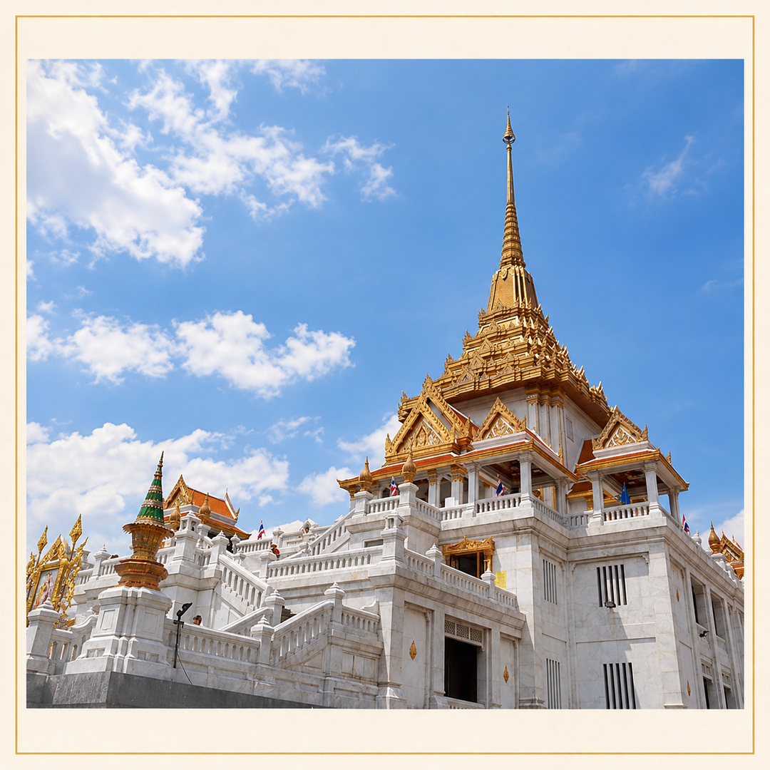 曼谷金佛寺建築外觀實景