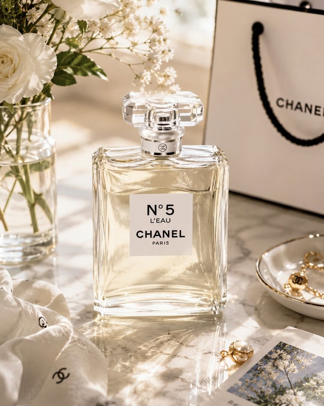 Chanel 香奈兒 N5 L'Eau 清新晨露淡香水 EDT 100ml TESTER (原廠蓋)