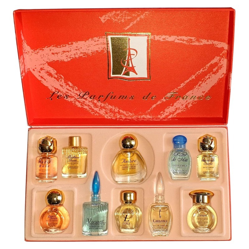 OTH-LLG1008-002 法國普羅旺斯 Charrier Parfums紅色禮盒裝濃香水10支裝57.8ml (A2)