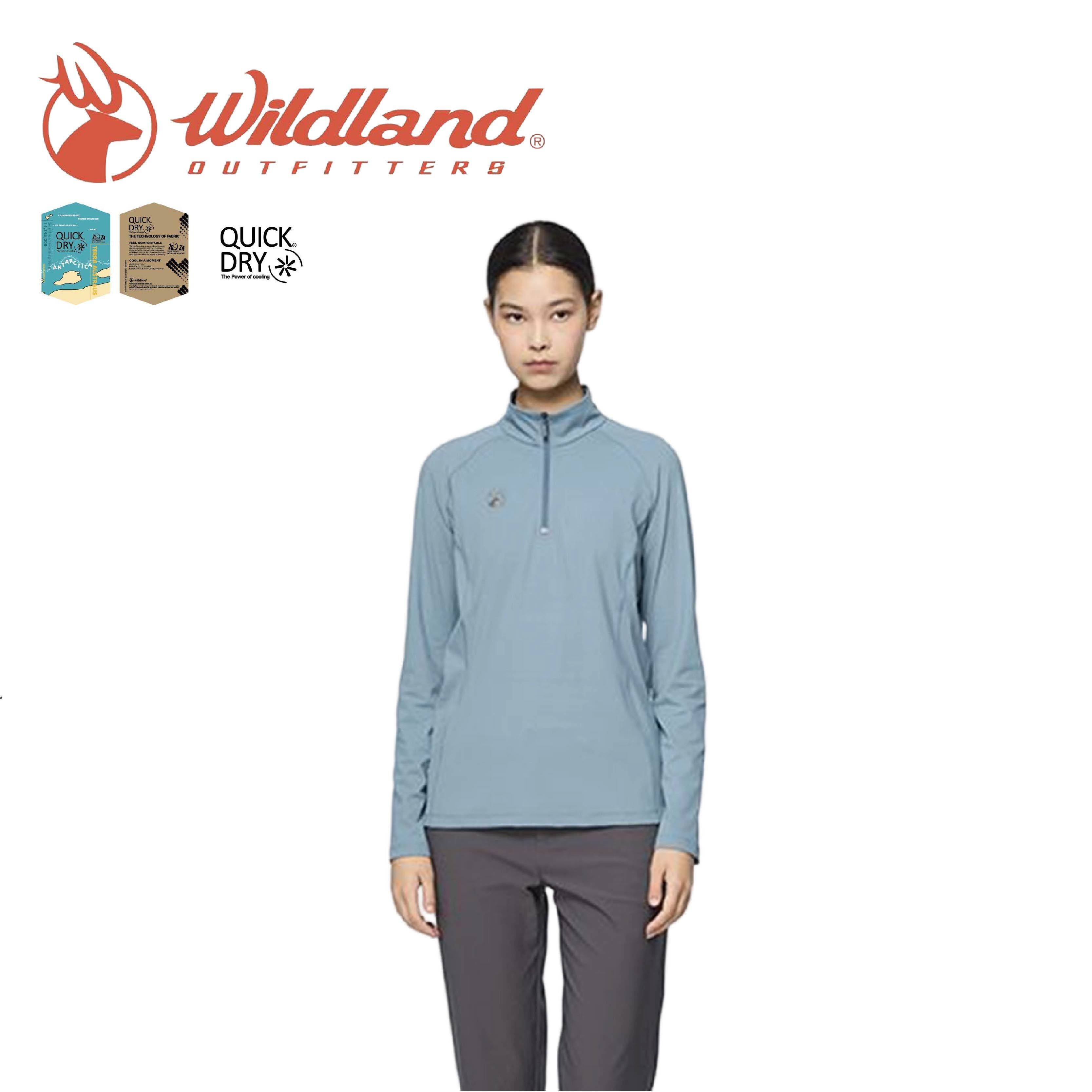 Wildland 荒野 彈性半開襟拉鍊機能衣 女款 (2色) 01WB52605