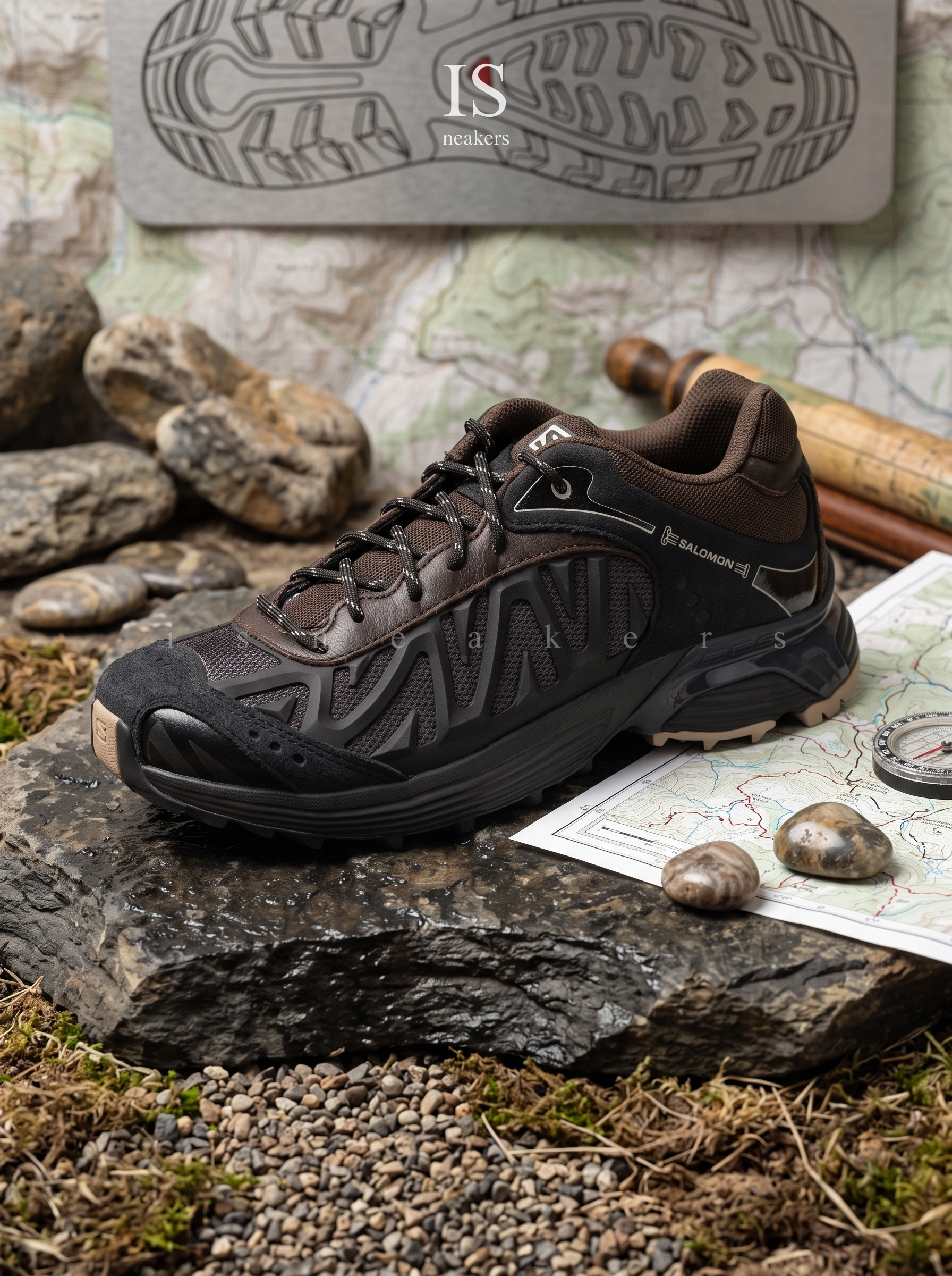 iSNEAKERS｜Aries x Salomon XT-Whisper "Black Brown" 黑棕 L49129700