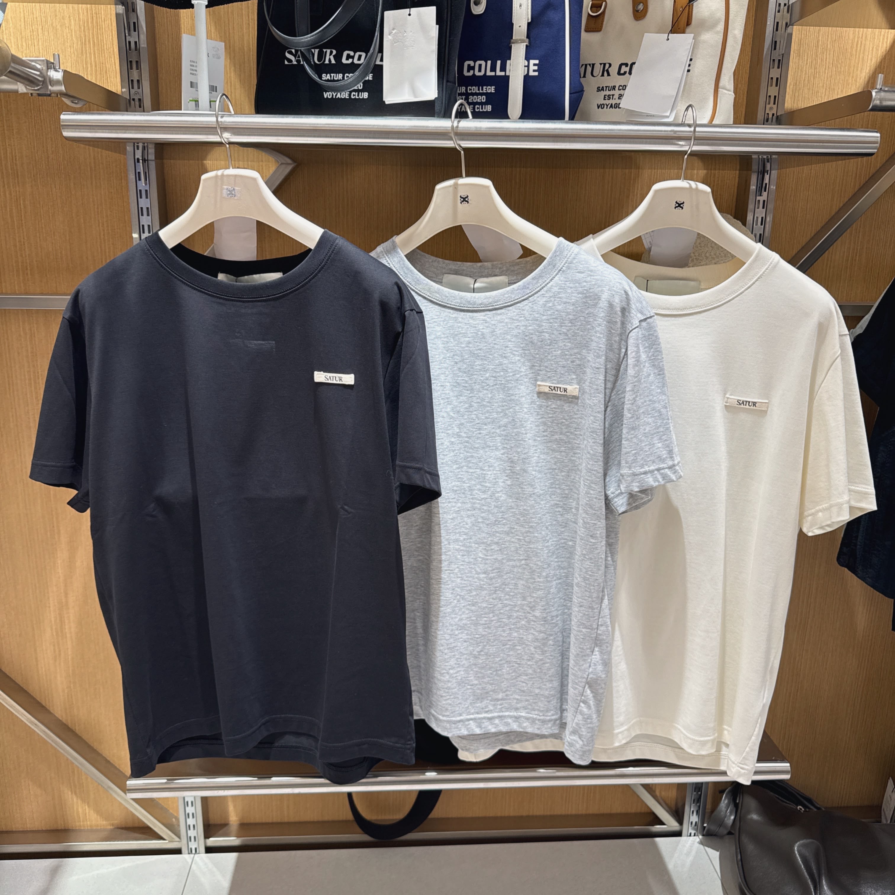 【30】SATUR W Supima Basic Crewneck T-Shirt - 3色選擇