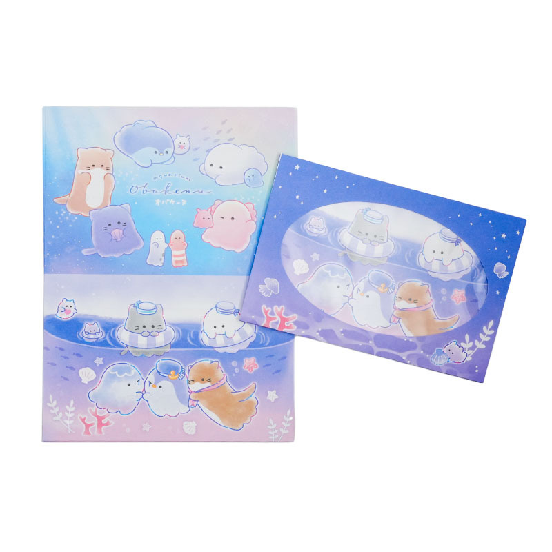 Obakenu Window Envelope Letter (Deep Sea)