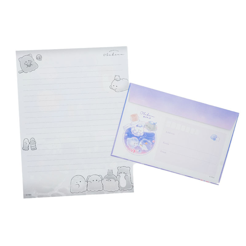 Obakenu Window Envelope Letter (Deep Sea)