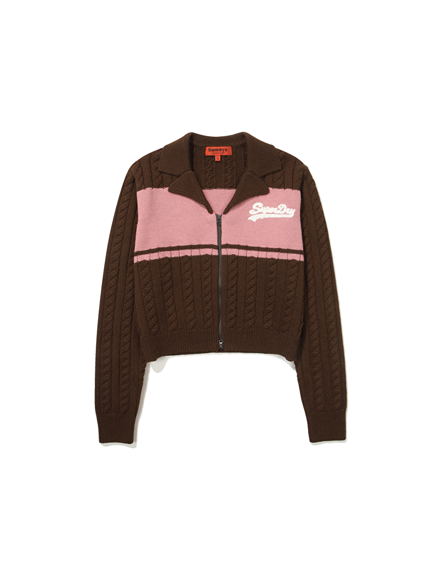 【韓國預購】SKR100702 Superdry 女裝短版針織外套