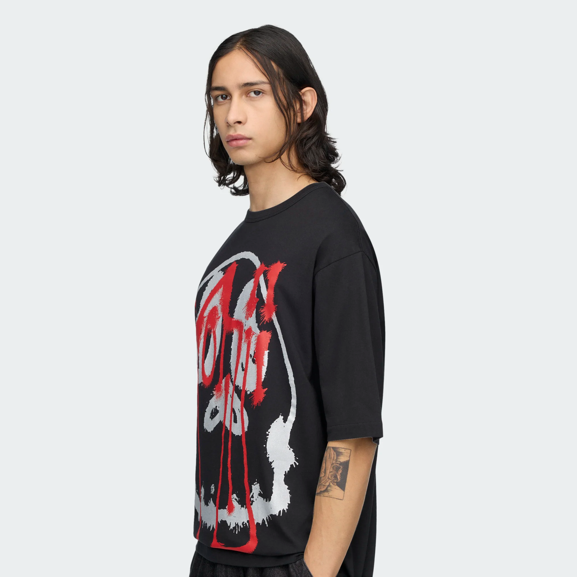 【 Y-3 SKULL GFX SS TEE 聯名短TEE - 黑 】