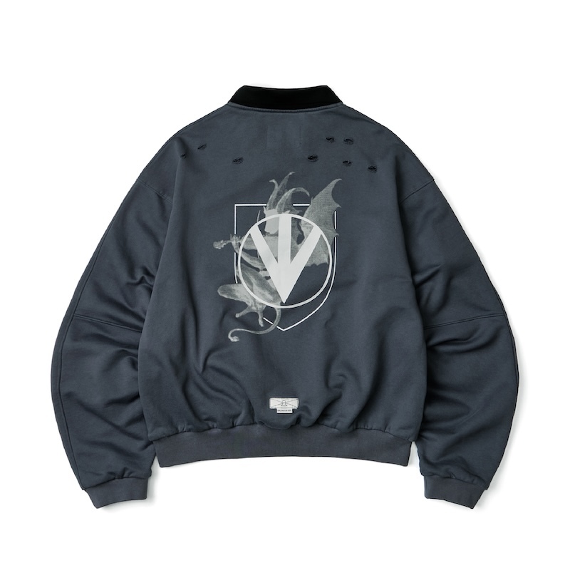 Wall Of Sound - 2:22/“WHO” LEGION FOOTBALL SWEATER - BLUE GRAY