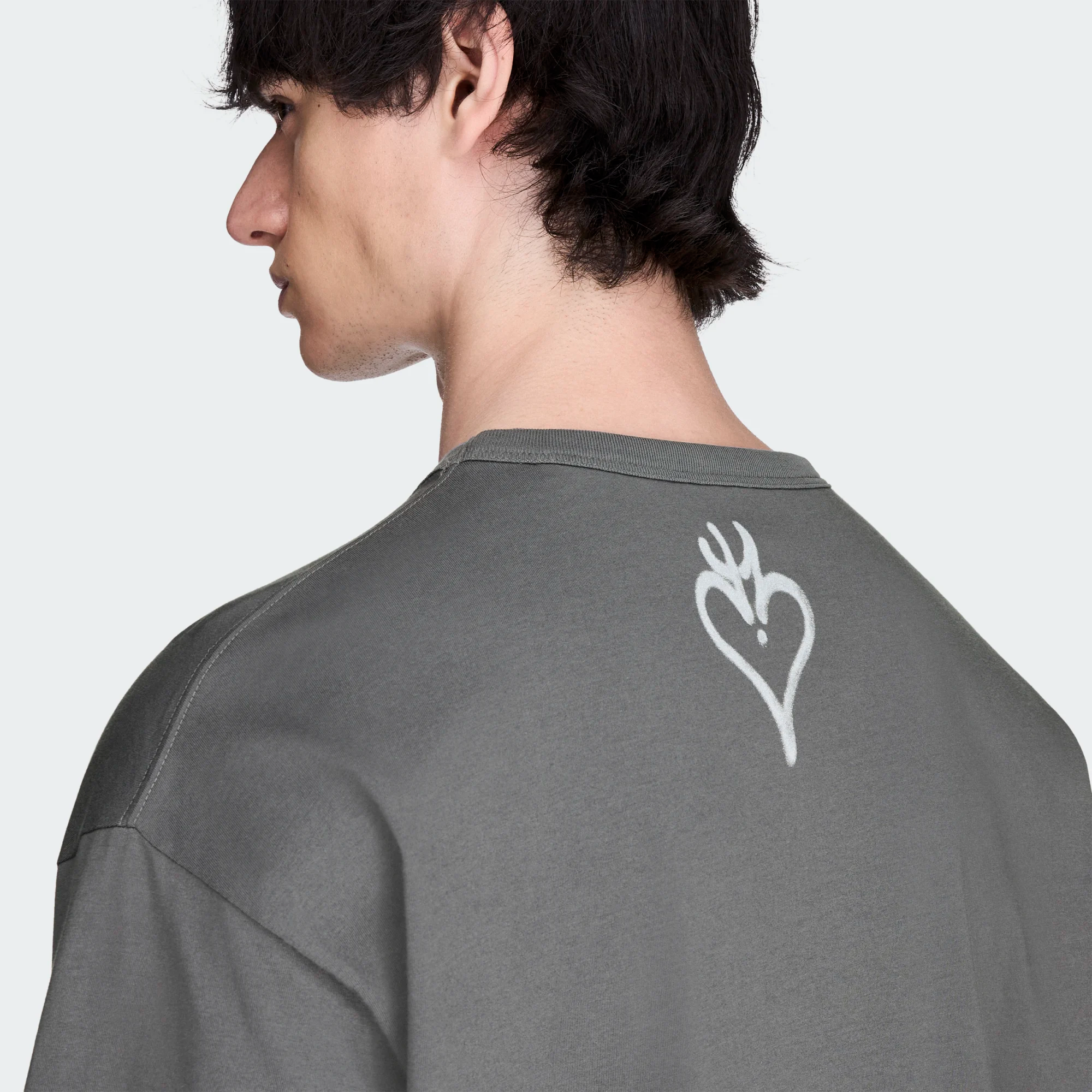 【 Y-3 SKULL GFX SS TEE 聯名短TEE - 碳灰 】