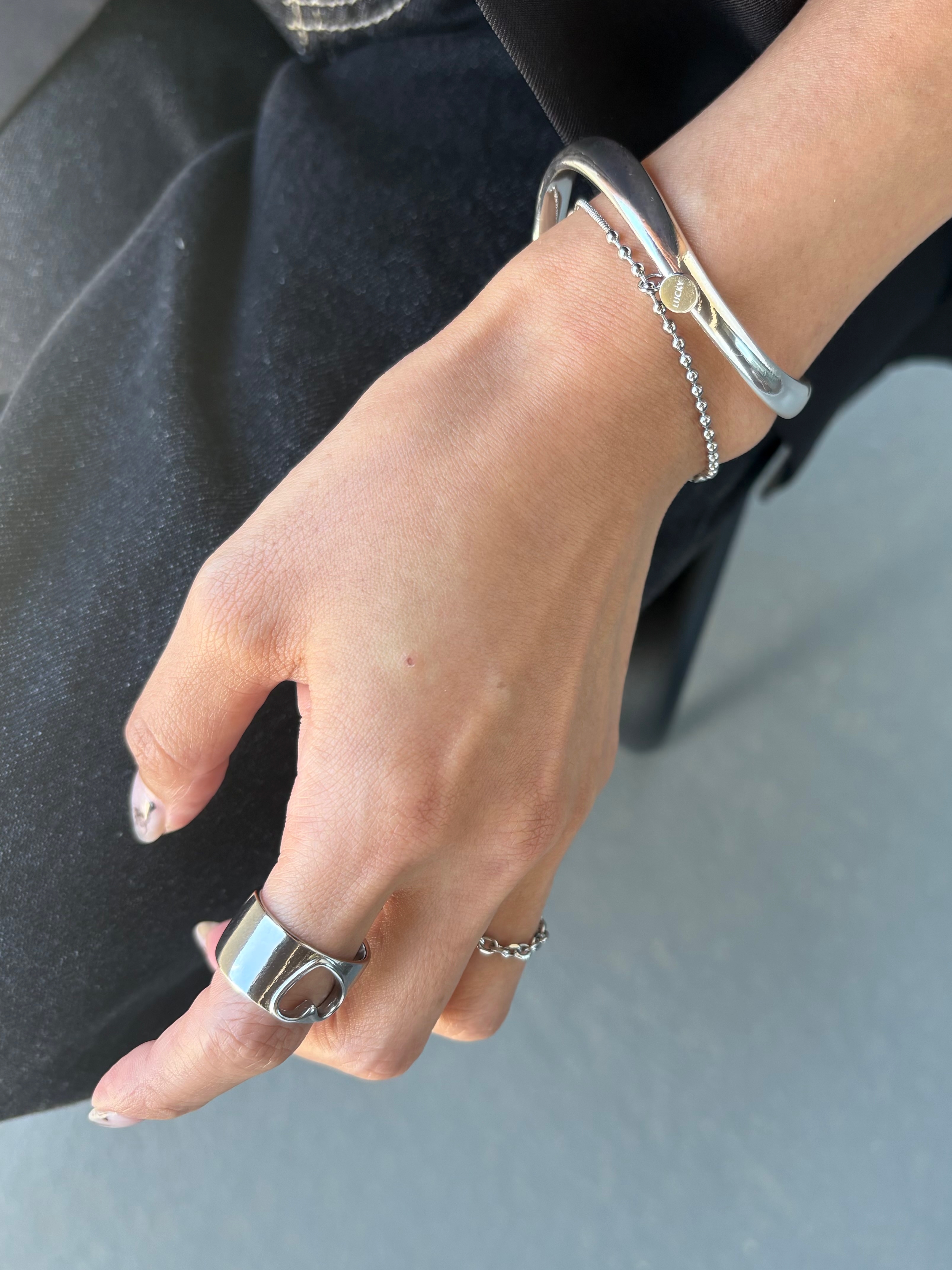 heart cut out wide ring