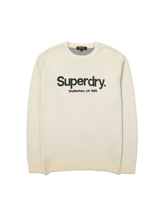 【韓國預購】SKR100704 Superdry CORE LOGO 圓領針織上衣