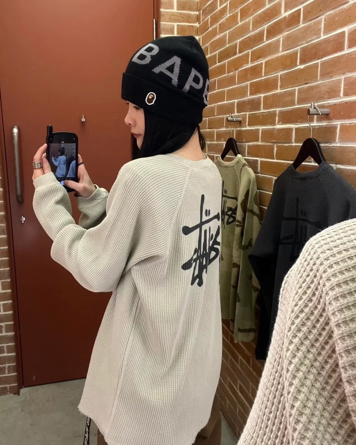 【預購】STUSSY BASIC 華夫格 長袖上衣 3色 SBLBW