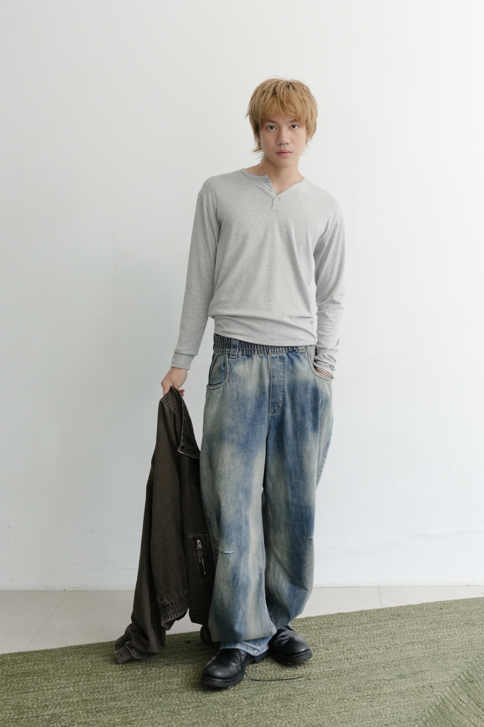 big pocket denim pants #牛仔褲