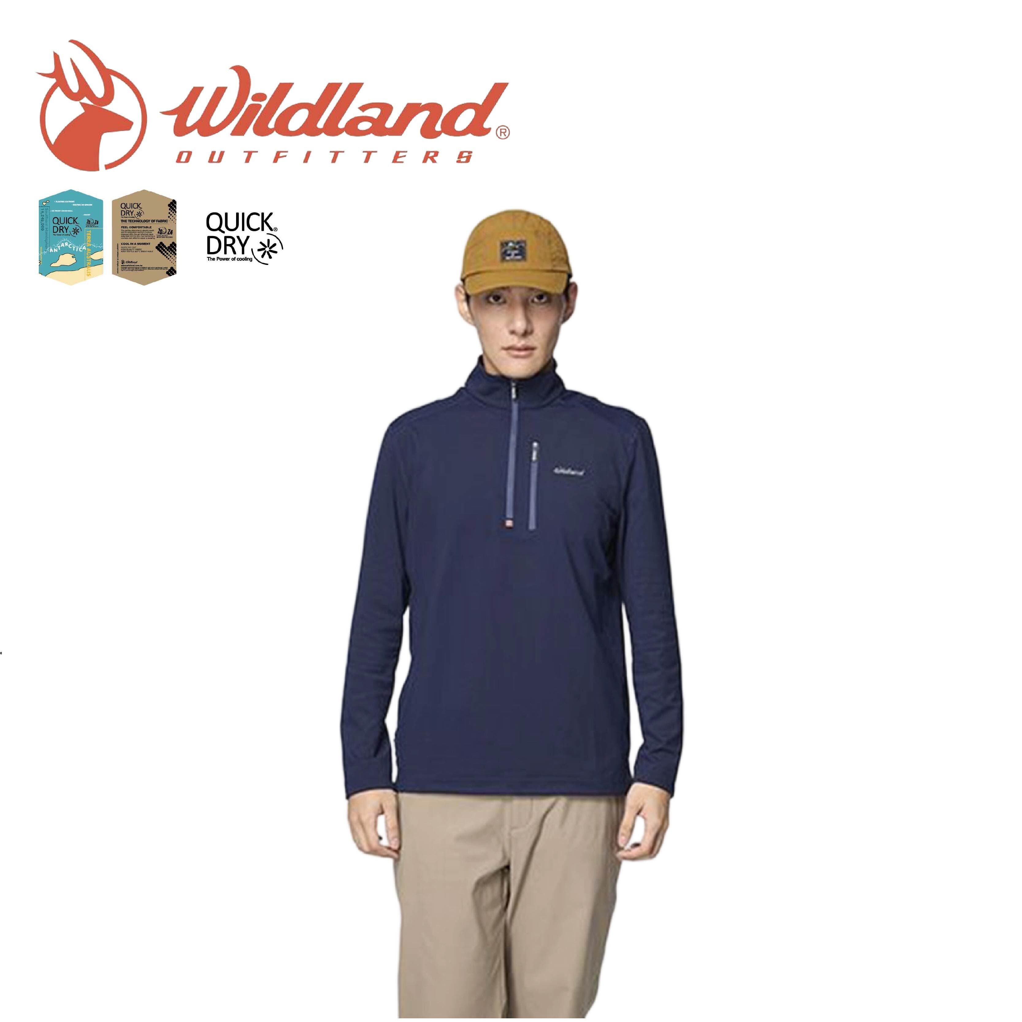 Wildland 荒野 彈性半開襟拉鍊暖感機能衣 男款 (2色) 01WB52606
