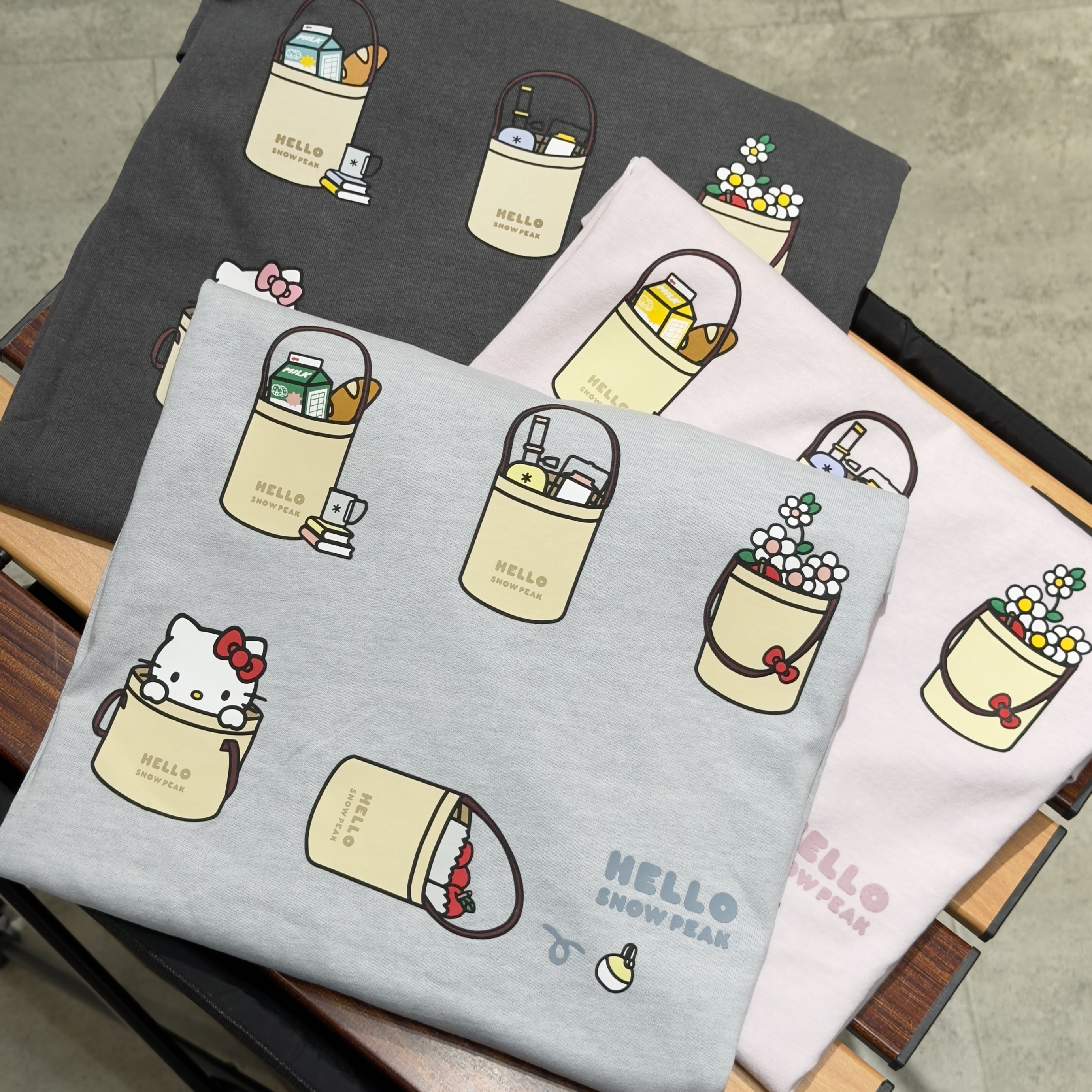 snow peak X Hello Kitty 聯名 Pigment Women Long Sleeve T-shirt 女款 kitty 桶 薄長袖 S26FWFTL85