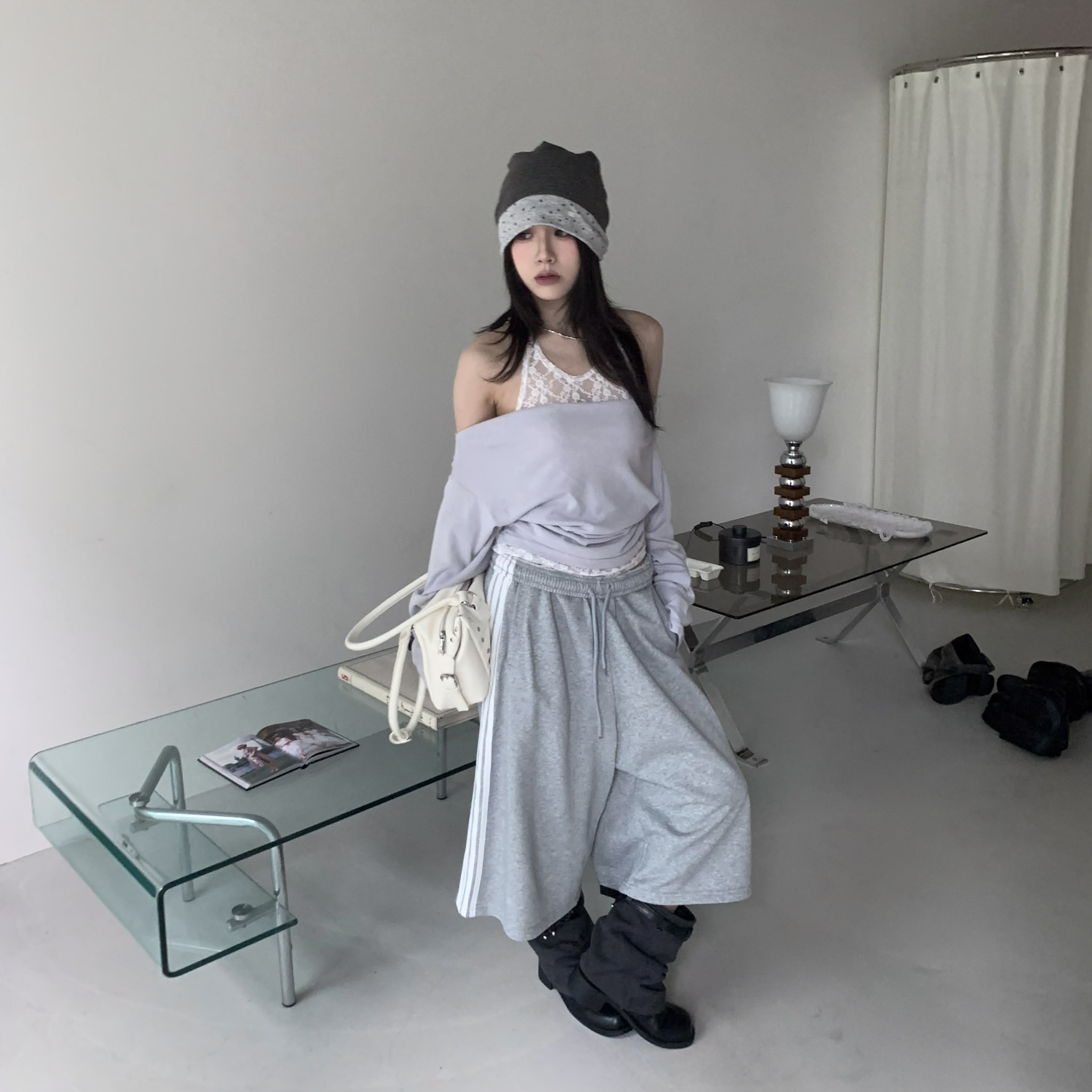 ISA_comfort zone 一眼千禧感低腰七分褲_69021