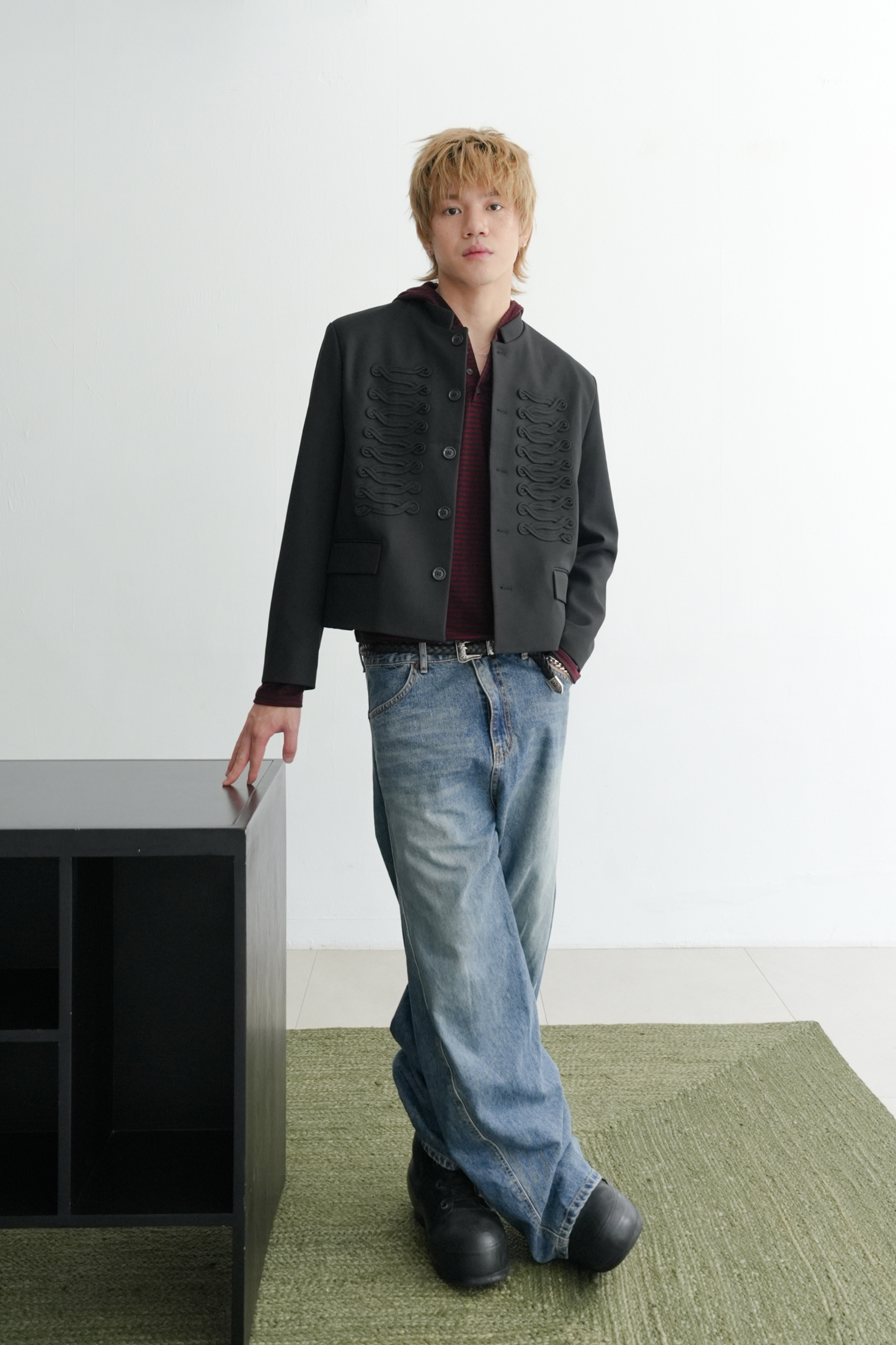 cher napoleon crop jacket #外套