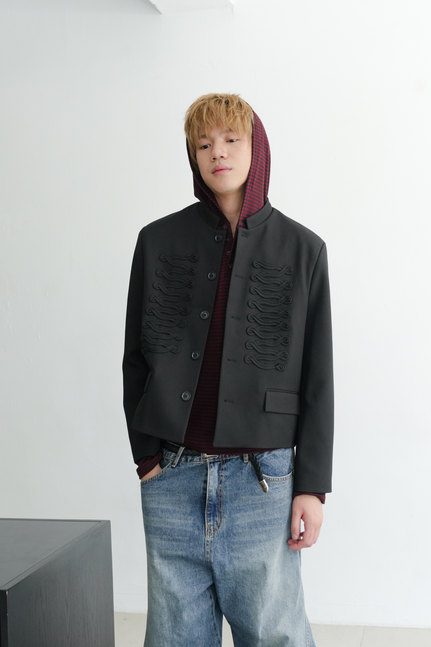 cher napoleon crop jacket #外套