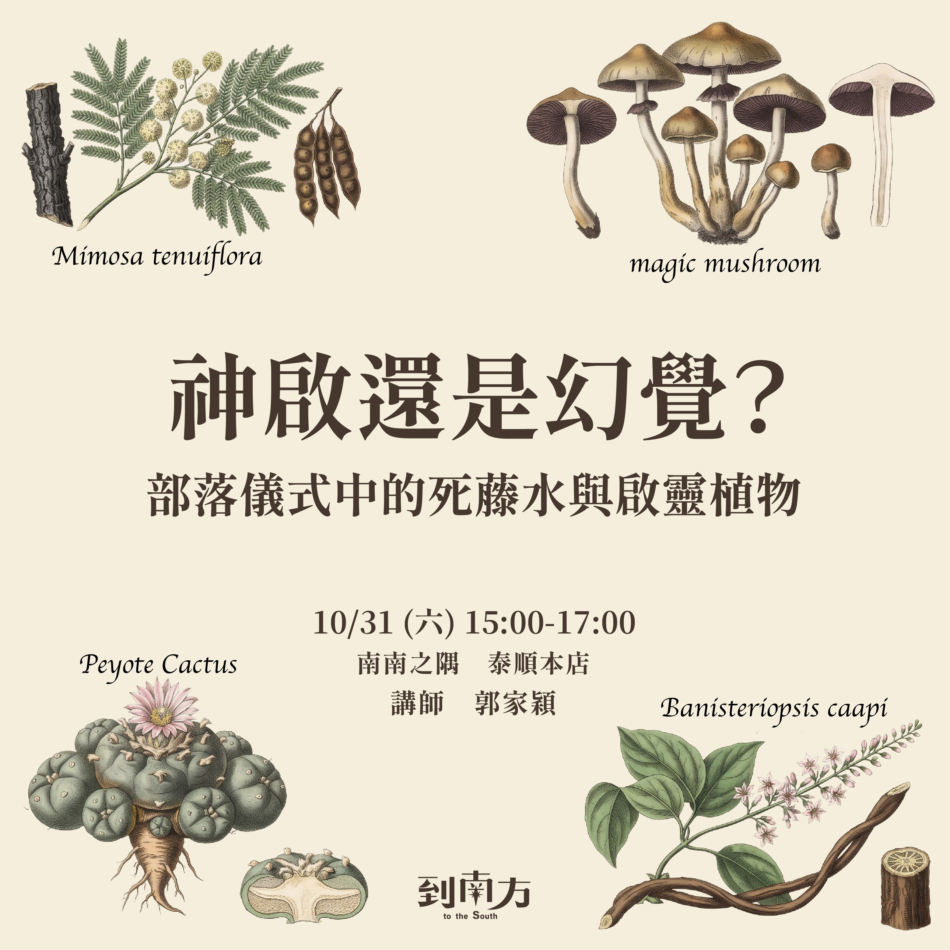 文化講堂｜雙人票｜神啟還是幻覺？部落儀式中的死藤水與啟靈植物